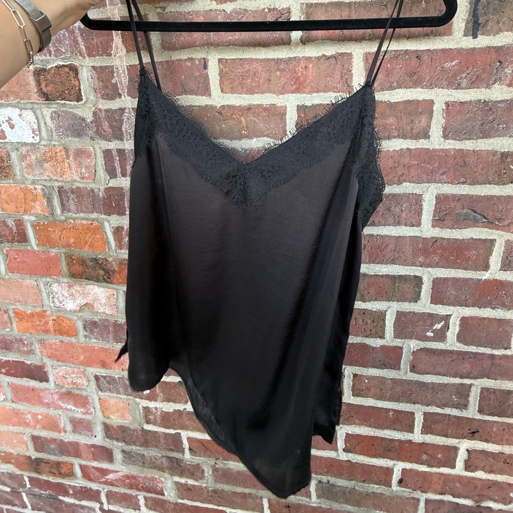 BP Black Lacy Edge Top